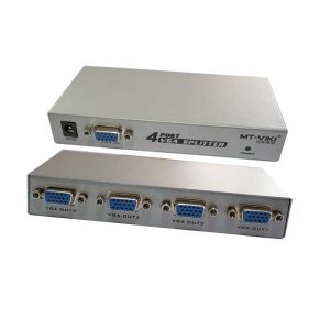 اسپلیتر 4 پورت vga | اسپلیتر وی جی ای 1 به 4 | دیتا سوئیچ 1 به 4 وی جی ای | قیمت اسپلیتر وی جی ای 4 پورت | اتصال 4 مانیتور به یک کامپیوتر | ای خرید