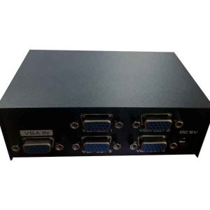 اسپلیتر vga 1 به 4 | اسپلیتر vga چهار پورت | اسپلیتر 4 پورت vga | اتصال همزمان 4 مانیتور به کامپیوتر | 4 خروجی همزمان VGA از کامپیوتر | قیمت اسپلیتر vga |