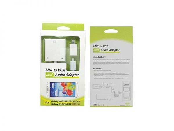تبدیل میکرو USB به VGA با صدا-MHL to VGA and Audio Adapter