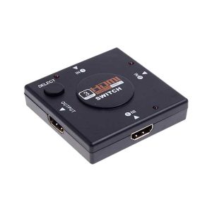 خرید و قیمت سوئیچ hdmi 3 پورت بدون ریموت کنترل یک سوئیچ 3 به 1 HDMI میباشد و میتواند برای سوئیچ بین دستگاههای با پورت HDMI کاربردی باشد.