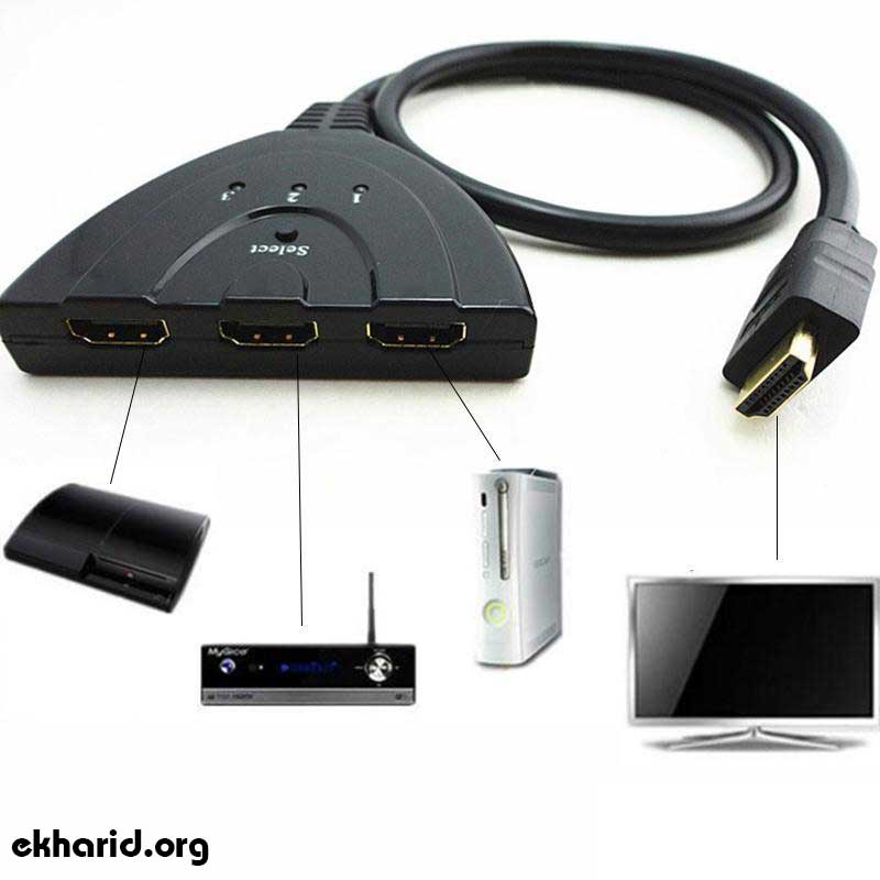 سوییچ-اچ-دی-ام-آی-۳-پورت-HDMI-Switch-3-port-with-Cable