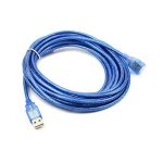 خرید و قیمت کابل افزایش طول usb آبی شیلددار یک کابل بلند کننده USB میباشد که دارای یک سری USB نری و یک سری USB مادگی دارای شیلد کابل میباشد.