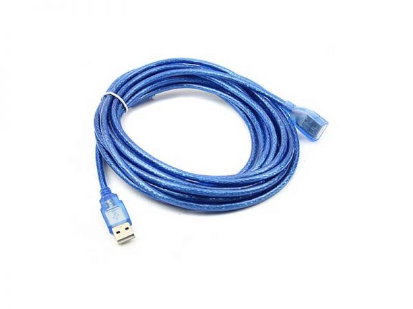 خرید و قیمت کابل افزایش طول usb آبی شیلددار یک کابل بلند کننده USB میباشد که دارای یک سری USB نری و یک سری USB مادگی دارای شیلد کابل میباشد.