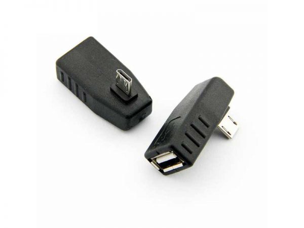 تبدیل میکرو USB به USB مادگی ۹۰ درجه | تبدیل نری میکرو USB | تبدیل ۹۰ درجه OTG