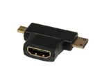 خرید و قیمت تبدیل مینی HDMI و میکرو HDMI به HDMI یک مبدل بسیار کوچک برای تبدیل هر دو پورت مینی و میکرو HDMI به مادگی HDMI میباشد.