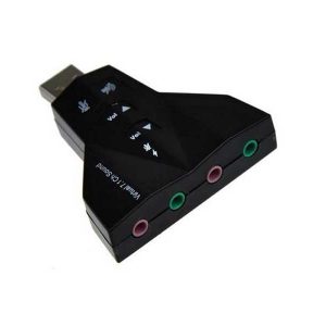 خرید و قیمت کارت صدا اکسترنال ولوم دار 4 کاناله یک کارت صداهای اکسترنال USB میباشد که میتواند به راحتی صدا را از طریق پورت USB منتقل کند.