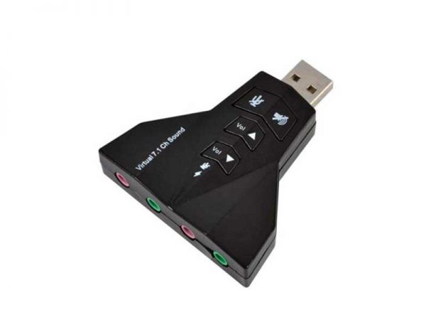 کارت صدا اکسترنال | کارت صدا USB 7.1 | کارت صدا موشکی | کارت صدا USB ولوم دار | کارت صدا اکسترنال 4 کانال ولوم دار | قیمت کارت صدا USB موشکی |