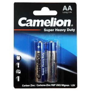 باتری قلمی کارتی کملیون | باتری کملیون Super Heavy Duty | باتری Camelion AA Heavy Duty | باتری قلمی معمولی کملیون | باتری قلمی ارزان کملیون | قیمت باتری کارتی کملیون |