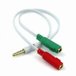 کابل تبدیل استریو نری به میکروفون و اسپیکر | کابل استریو نری به مادگی | کابل استریو نری به میکروفون | کابل استریو نری به اسپیکر | ای خرید.