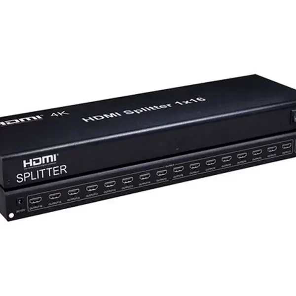 خرید و قیمت اسپلیتر 1 به 16 HDMI ابزاری کاربردی برای انتقال تصاویر از یک دستگاه به 16 مانیتور و تلویزیون بصورت همزمان با کیفیت 4K.