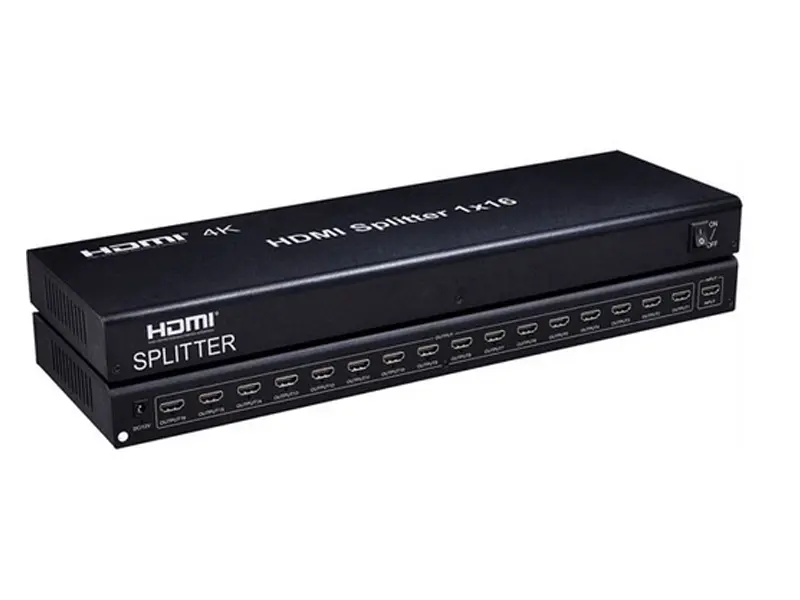 اسپلیتر 1 به 16 HDMI 1 خرید و قیمت اسپلیتر 1 به 16 HDMI ابزاری کاربردی برای انتقال تصاویر از یک دستگاه به 16 مانیتور و تلویزیون بصورت همزمان با کیفیت 4K.